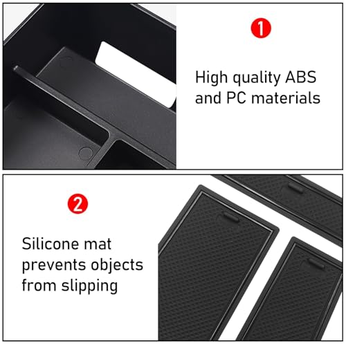 Jaronx Compatible with BMW X5 G05/ X6 G06/ X7 G07 Center Console Organizer, Console Organizer Tray Storage Compatible with BMW X5 G05/ X7 G07 2019-2026, X6 G06 2020-2026 by Jaronx - Image 4