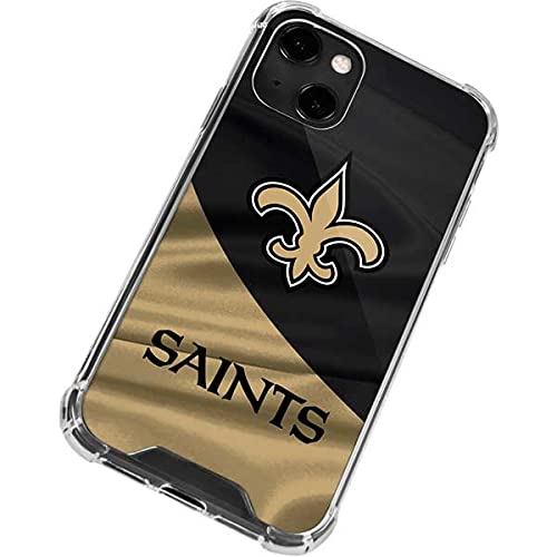 Skinit Clear Phone Case Compatible with iPhone 13 - Officially Licensed NFL New Orleans Saints Design