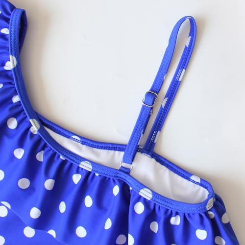 Image of Polka Dot Girls Kids Bathing Suits Adjustable Swimsuits (FBA)