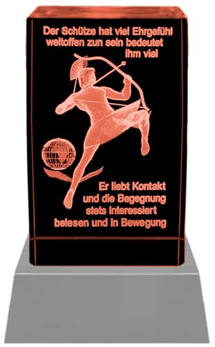 Kaltner Präsente LED Vela/bloque de cristal/3d de Laser de