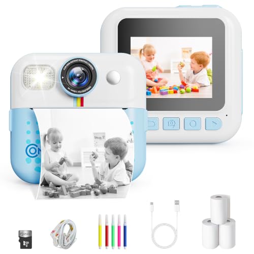 Image of Contixo Kids Camera Instant Print, Birthday Gifts for Girls and Boys, Blue
