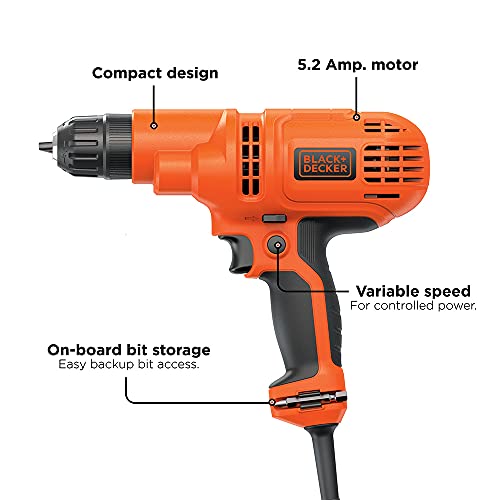 Black & Decker DR260C Black+Decker Corded Drill thumb #1