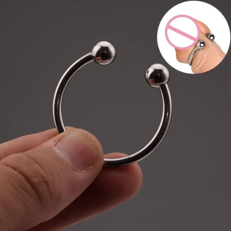 Anillo de masaje de metal para hombres HUNTVE accesorio multifuncional 6