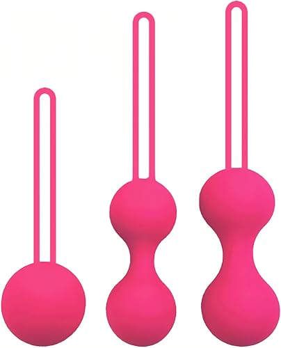 FAYLINNKUP Kegel Exercise System -Kegel Ball Weight Massager 3 pcs Set for Women Beginner and Advanced Pelvic Floor Muscles,Pelvic Floor Muscles Exercise for Women (Pink)