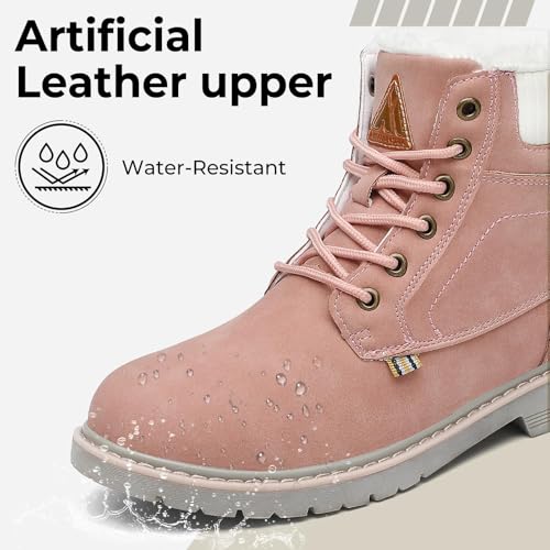 Mishansha Men's Winter Snow Boots Waterproof Insulated Hiking Boot for Men Cold Weather Outdoor Trekking Anti-Slip Warm Shoes Size 11 Prussian Blue2