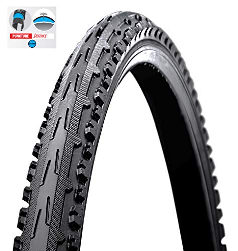 BIRIA Tire Bicycle, Street 26" X 2.0 (Inch) Puncture Resistant 5mm, Puncture Guard