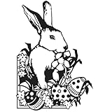 Vaessen Creative Prägeschablone Osterhase 14,6 x 10,7 cm – Embossing Folder für Karten Basteln, Scrapbooking, Journaling – Wiederverwendbar, Präzise Ergebnisse, Für Stanzmaschinen