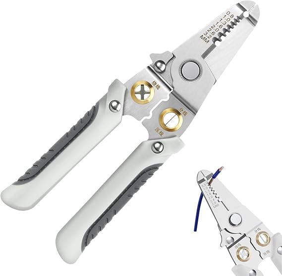 Suicune Multifunctional Wire Stripper Crimper Cable Cutter Pliers, Professional Electrical Wire Stripping Tool, Multipurpose Wire Stripper for Electrical Cable Cutting (B0DFPGYJTQ) Amazon Price History, Amazon Price Tracker