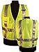 Vest ANSI Class 2 NFPA FR Poly Tool, Yellow, Solid Knit Polyester, Size Medium,99231(Pack of 1)