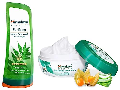 Image of Himalaya Nourishing Skin Cream, 200ml And Himalaya Herbals Purifying Neem Face Wash, 300ml