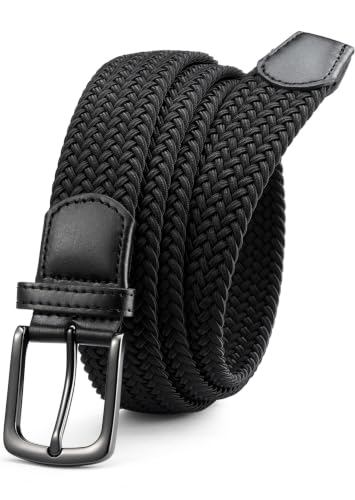 CHAOREN Elastic Belts for Men - Elasticated Belt Men 1 3/8 for Golf Trousers - Tight Performed Stretch Belt