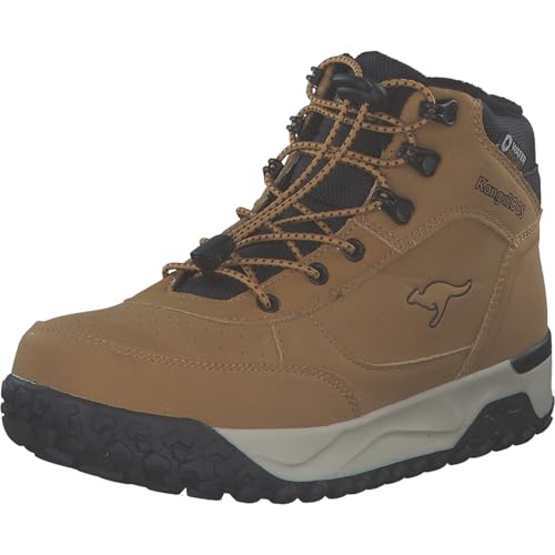KangaROOS Jungen K-nb Sault Rv Schneestiefel, Tan Jet Black, 40...