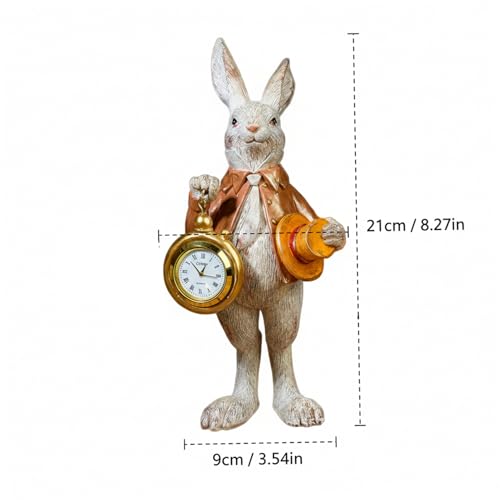 Lapin de Pâques Vintage avec Montre de Poche pour Embellir Votre Centre de Table - 5
