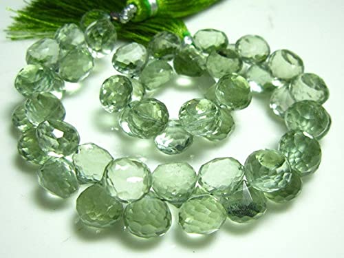 Améthyste verte AA perles oignons facettées 8mm - Rang de 8 pouces - 3