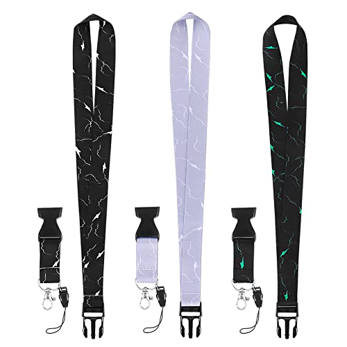 Paracord Umhängeband 23cm - Schwarzes Lanyard Für Messer & Taschenlampen
