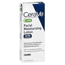 CeraVe Facial Moisturizing Lotion PM Ultra Lightweight 3 oz Packs of 2