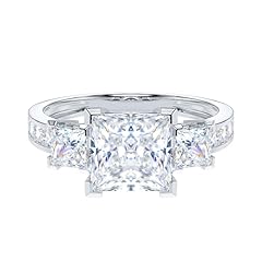 10k White Gold Moissanite