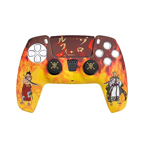 FRTEC - Combo Pack, Hartschale + Griffe + Aufkleber für PS5 DualSense (One Piece)