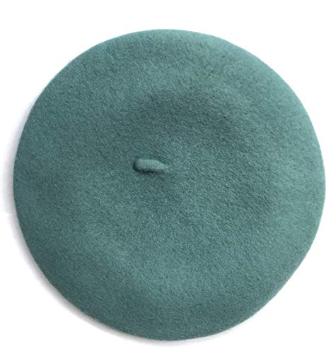 GlluttWomen Wool Beret Hat French Style Solid Color