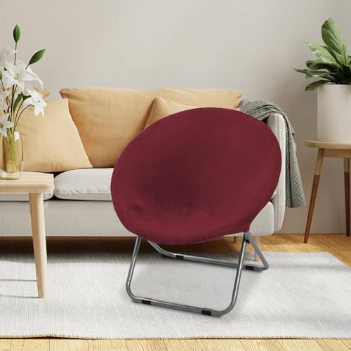 Funda elástica para silla tipo platillo color marrón individual 7
