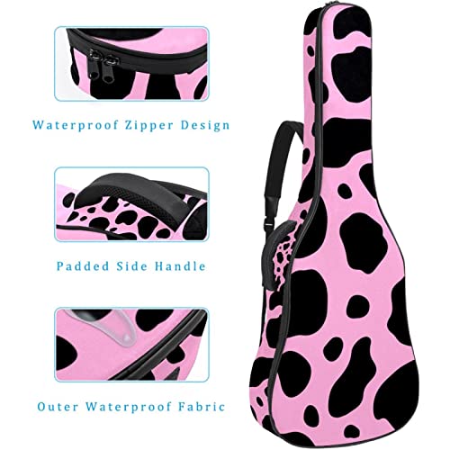 Housse de transport étanche pour guitare avec bandoulière réglable en peau de vache rose laiteux et noir, Multicolor 01… - Les Beatles, Paul McCartney, John Lennon, RIngo Starr, George Harrison Housse de transport étanche pour guitare avec bandoulière réglable en peau de vache rose laiteux et noir, Multicolor 01… – Image 5