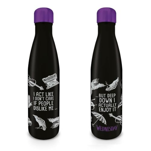 Bouteille en métal MERCREDI I Act Like I Don't Care gourde inox 500ml