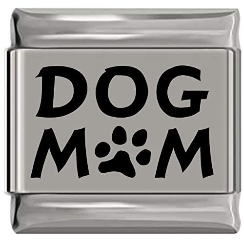 Dog Mom Laser Engraved Italian Charm (9Mm Standard Size) #TOP18