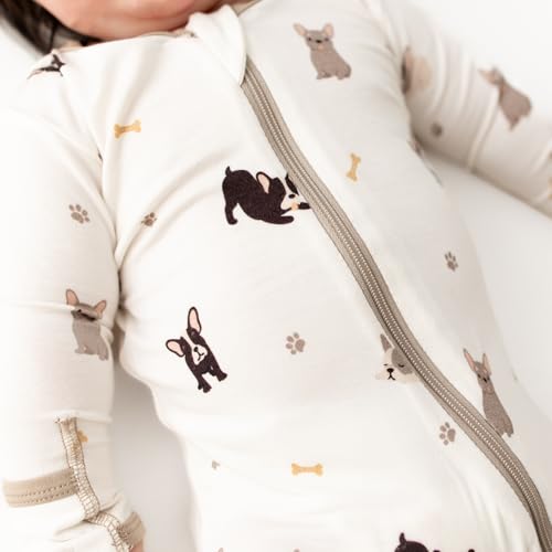 Image of Bamboo Little Soft Baby Footie Pajamas, Baby Clothes, Newborn Sleepers, 95% Viscose and 5% Spandex, 0-24 Months