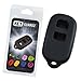 KEYGUARDZ Black Rubber Keyless Entry Remote Key Fob Skin Cover Protector