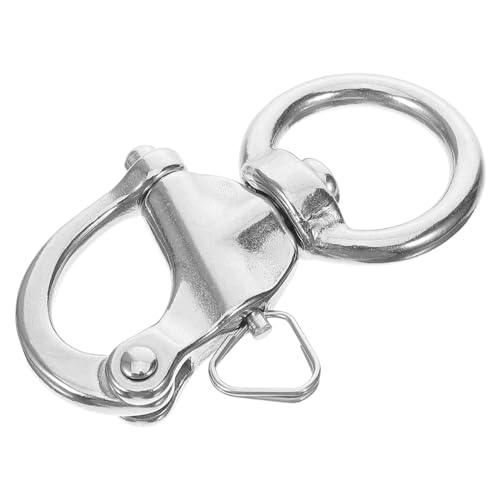 NULYLU Outdoor Rope Buckle Marine Rotating Snap Shackle Quick Release Clip Bumper Shackle Fixed