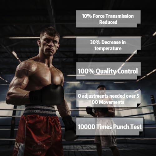 SAEEPABUL S200 Boxing Gloves for Men and Women Suitable for Boxing Kickboxing Mixed Martial Arts Maui Thai MMA Heavy Bag Fighting Training Black, 12oz