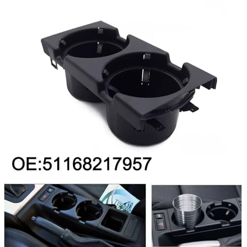 Porte-gobelet pour console centrale BMW E46 double tasse noir adaptable