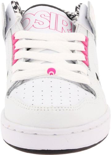 Osiris Women's NYC 83 MID-W, White/Pink/Houndstooth, 5 M US | Image 1