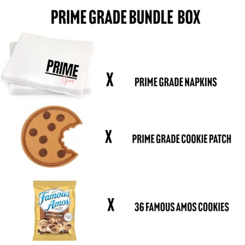 PRIME GRADE Famous Amos Chocolate Chip Cookies, 42ct of 2oz Bags, Bundle Vaule Box
