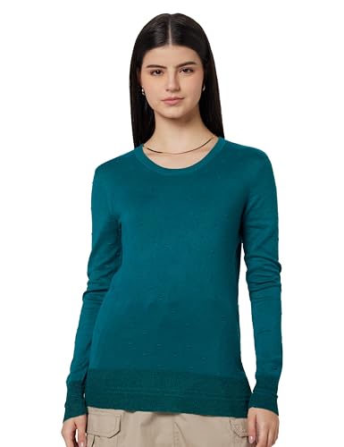 Image of Max Viscose Blend Women's Textured V-Neck Lightweight Sweater