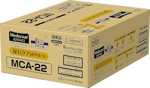メディコート アドバンス 尿石ケア pHサポート 1歳から【国産/アルミ小分け】 6kg(500g×12)のサムネイル