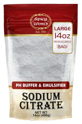 Image of Sodium Citrate Powder 14 Ounce - Food Grade, Non-GMO - Emulsifier for Cheese, Spherification, and Molecular Gastronomy Cooking