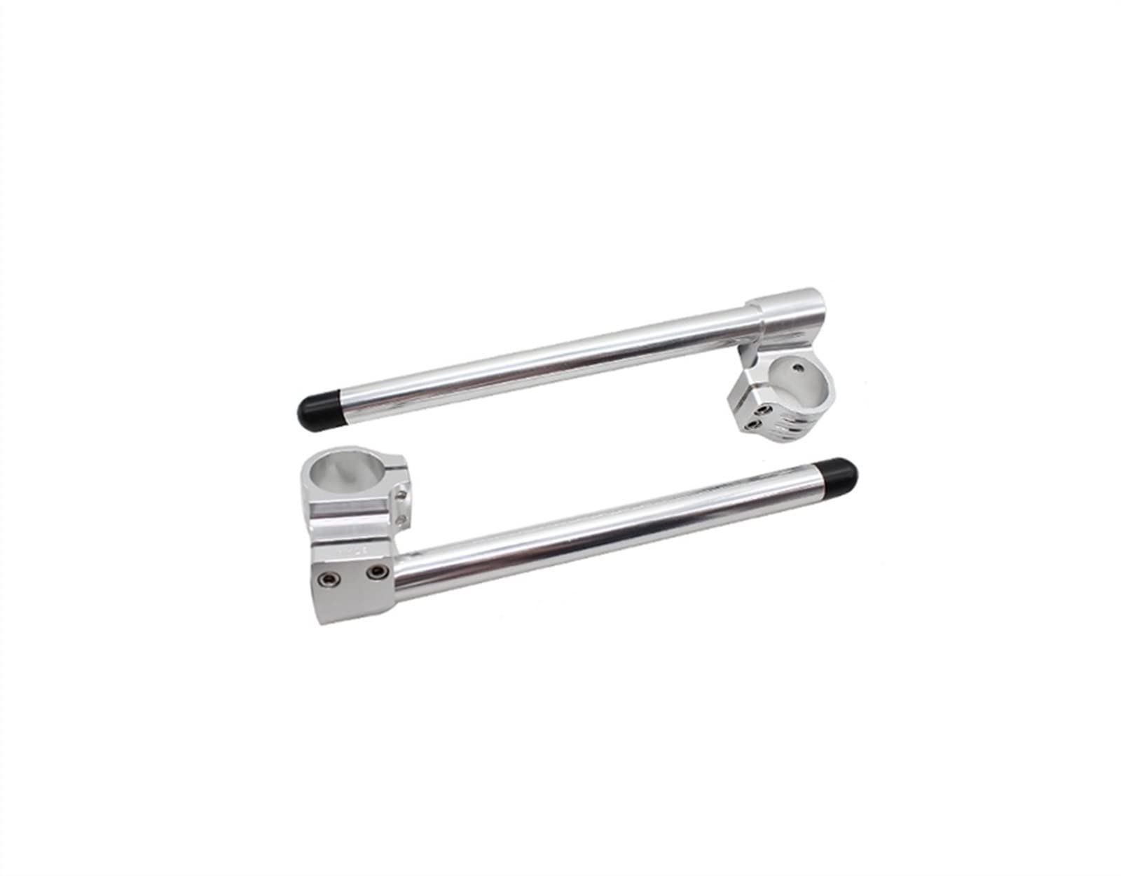 Rialzo Manubrio Moto Per Universal 7/8 "22mm Manubrio Moto Riser Rised Manubrio moto in alluminio CNC Clip-On Manubrio forcella Clip on Morsetto Riser Moto (Misurare : 20-Riser silver 43mm)
