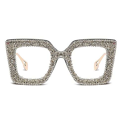 willochra Cute Sparkling Crystal sunglasses women Rhinestone Square Sun glasses Bling Diamond Party Sunglasses3