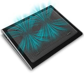 Targus 17 inch Dual Fan Lap Chill Mat - Soft Neoprene Laptop Cooling Pad, Heat Protection Laptop Cooler, Dual-fan Heat Dispersion, USB-A Connection Laptop Fan