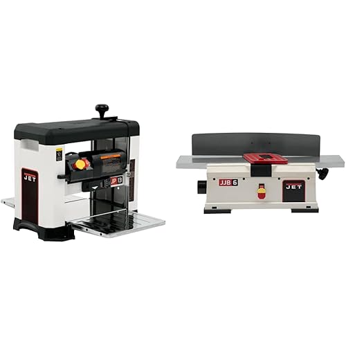 JET JWP-13BT 13-Inch Benchtop Planer (722130) and JET JJ-6HHBT 6-Inch Helical Head Benchtop Jointer (718600)