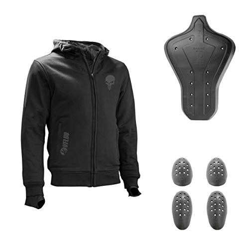 VFLUO Full Protect Sweatshirt     Sudadera Motocicleta con Capucha 100  de Kevlar Forrada