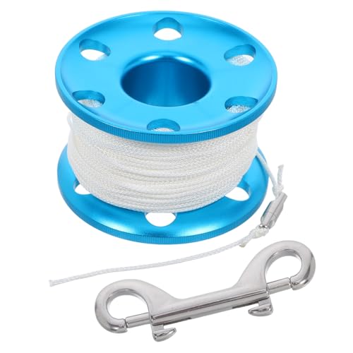 Carrete de buceo de aluminio antienredos para marcador flotante