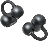Fone de ouvido sem fio QCY Crossky C50, Bluetooth 6.0, 35 horas de reprodução, leves e confortáveis para usar em corrida/fitness, adequados para orelhas pequenas, à prova d'água IPX5(Preto)