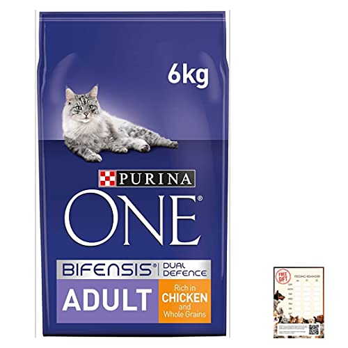 Purina-One-Adult-Cat-Dry-Food-Chicken-Whole-Grains-6-kg-plus-Feeding-Reminder