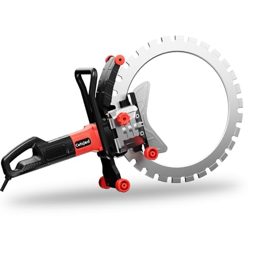 Ring Concrete Saw, Concrete Saw, 220V/8800W Concrete Cutter Saw, Brushless Electric Wall Grooving Cutting Machine...