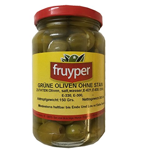 Oliven grün ohne Stein / Aceitunas verdes sin hueso - 330 gr Cover