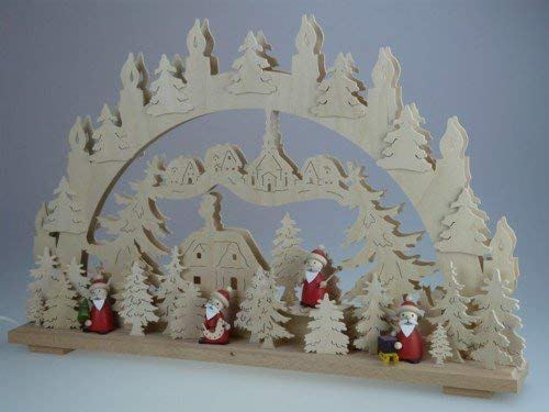 Arc lumineux de Noël des monts Métallifères idée cadeau bois