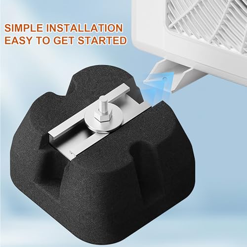 4er- Pack Mini- Split- Klimaanlagen- Wärmepumpen- Pads für 9000- 36000 Btu, Gummifüße für Mini- Split- Klimaanlagen, Bodenmontage- Basis- Set(Large)-7