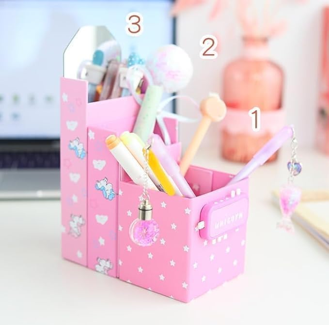 TIUDTOY Plastic Kids Space Pencil Box, Card Style Password Lock Pencil Case, Multi-Layer (Card Passwrd Pencil Box) Multicolour 1